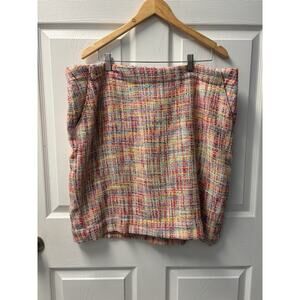 Merona Pastel Pink Tweed Skirt Size 18